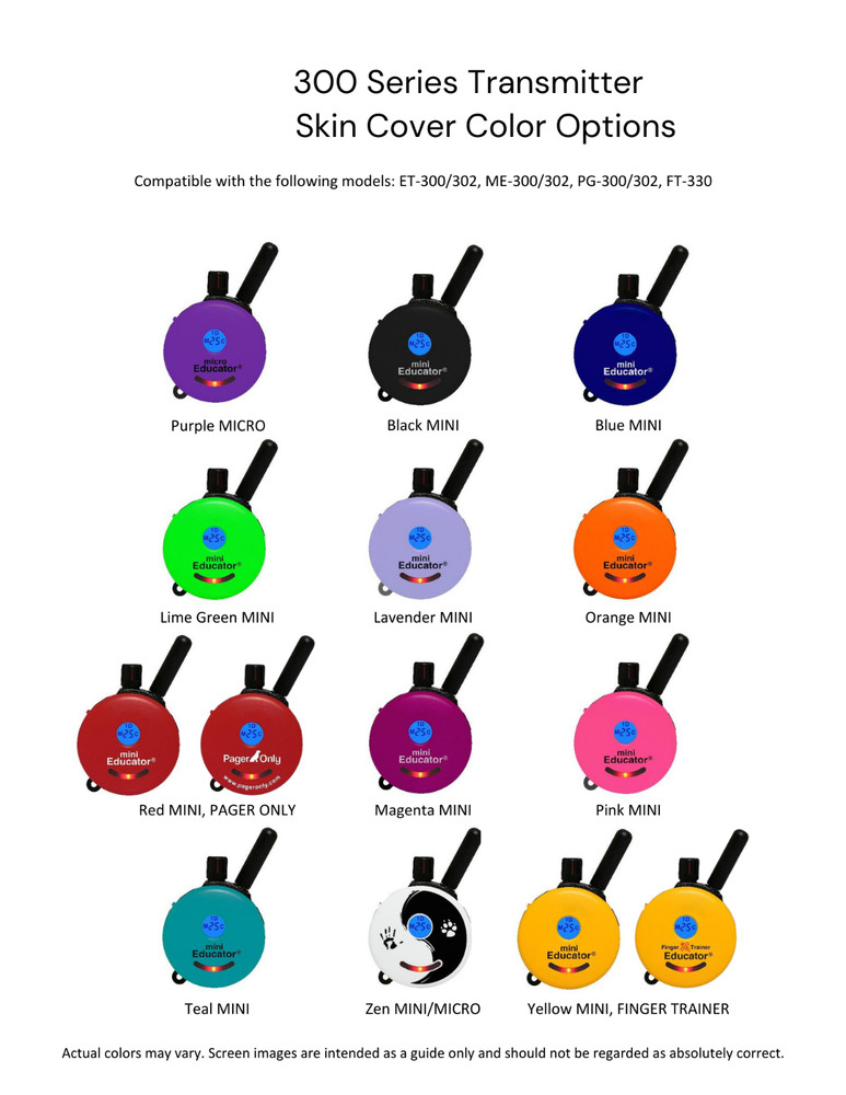 E-Collar Technologies Mini Educator Replacement Skin Set ONLY for ET- 300 Models