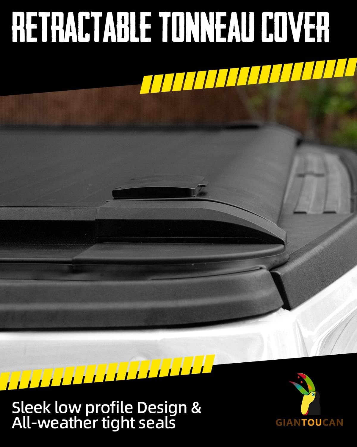 6.9ft Retractable Tonneau Cover for 20-26 Chevy Silverado/GMC Sierra 2500 3500HD