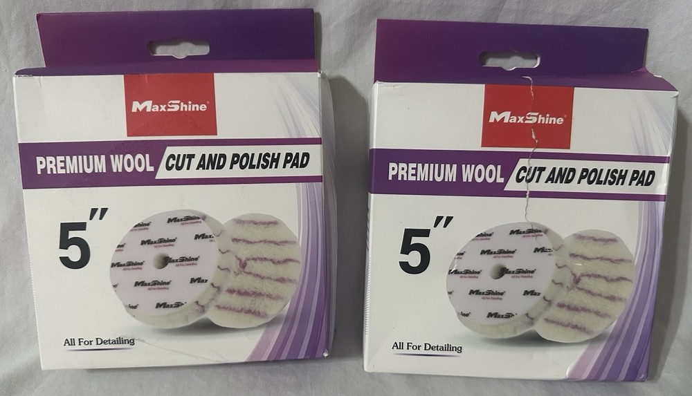 Maxshine 5’’ Premium Wool Cut & Polish Pad For Detailing