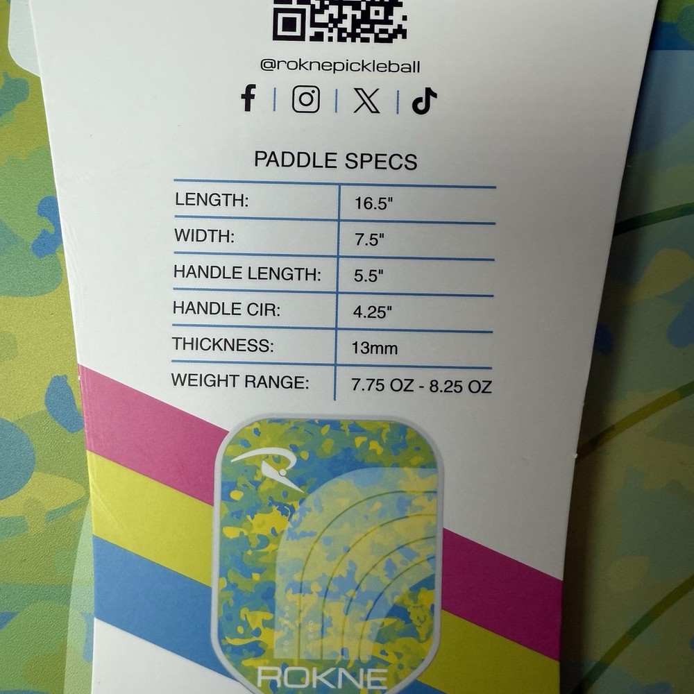Rokne Pickleball Paddle Progrit Echo New
