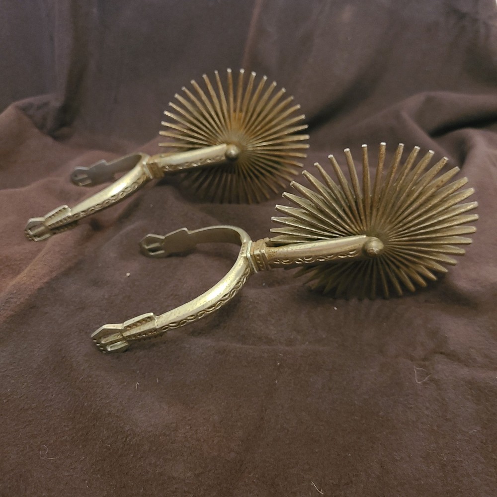 1800 South American Gaucho Spurs 4in Diameter 8in Long