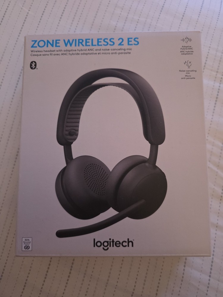 Logitech 981-001502 Zone Wireless 2 ES Headset, UC, ANC (Bluetooth) - Graphite