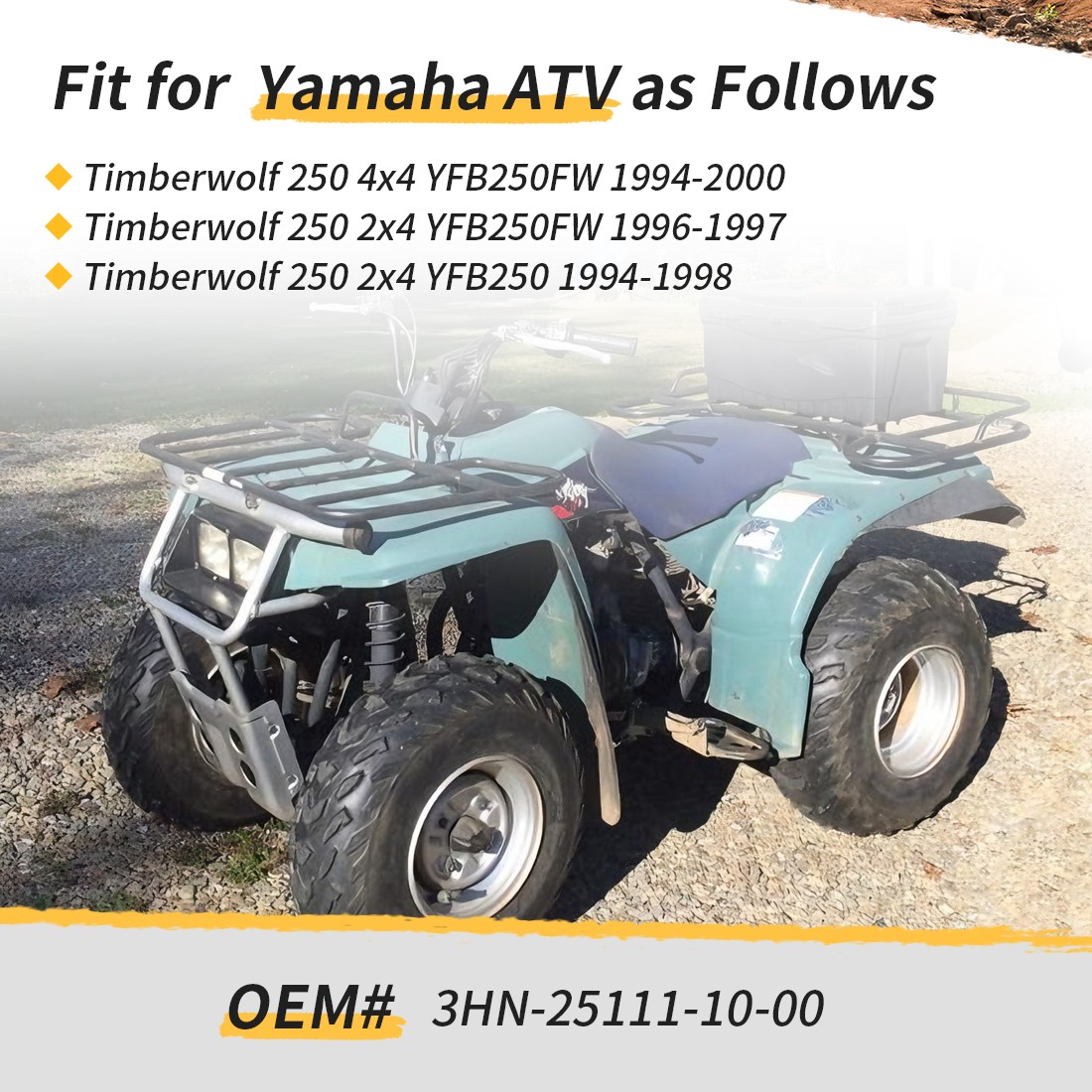 Rear Brake Drum Plate Shoes Set for Yamaha Timberwolf 250 4x4 YFB250FW 1994-2000