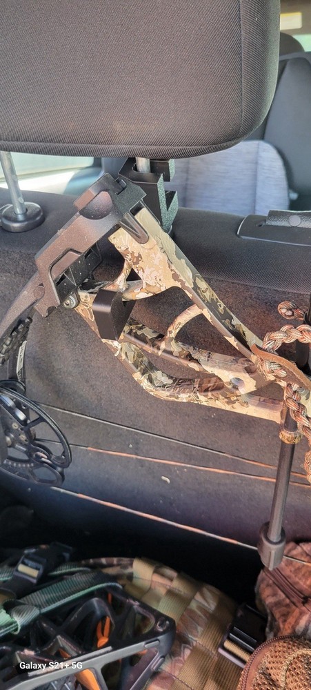 Backseat Bow & Gear Hook: Quick-Access & No-Tool Install Vehicle Storage