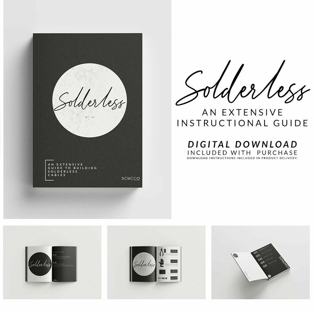 (20 Pack) George L's .155 Right Angle Solderless Cable Plugs