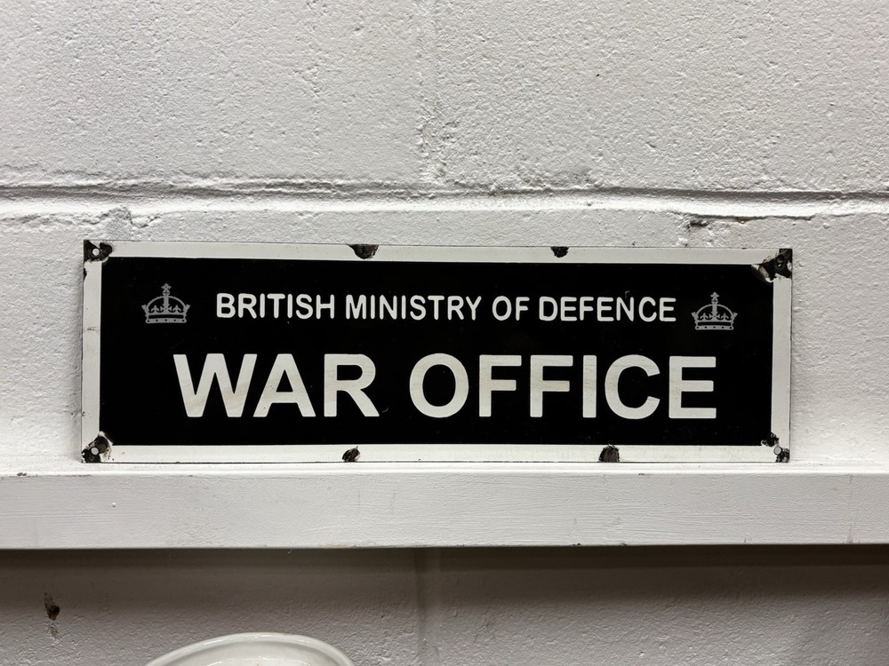 War Office Enamel Sign.