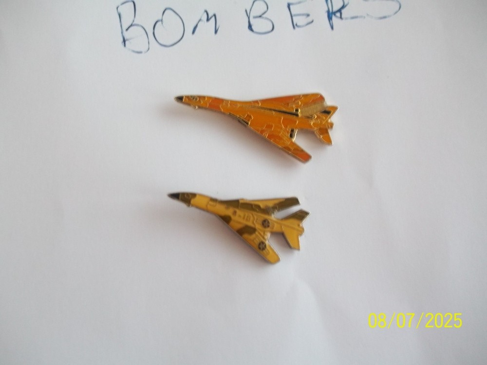 Vintage 2 jet fighter planes Pins