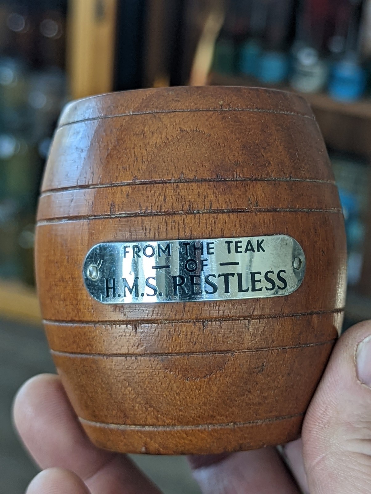 8 Wooden HMS WW1 Teak Relic Battleship Barrels War Ship British