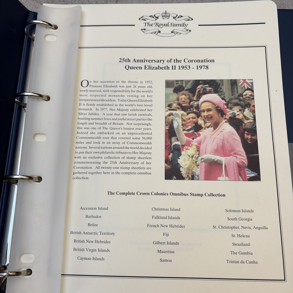 Empty Westminster Stamp Album: The Royal Family