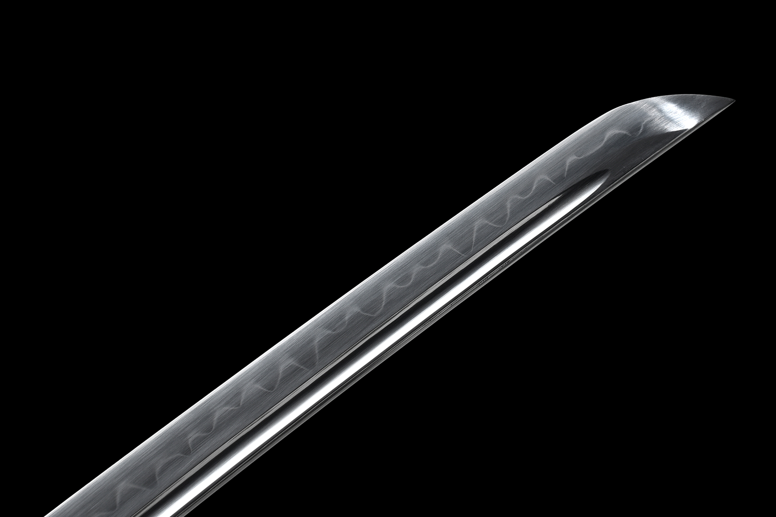 Elegant Silver Dragon Katana Clay Tempered T10 Japanese Samurai Functional Sword