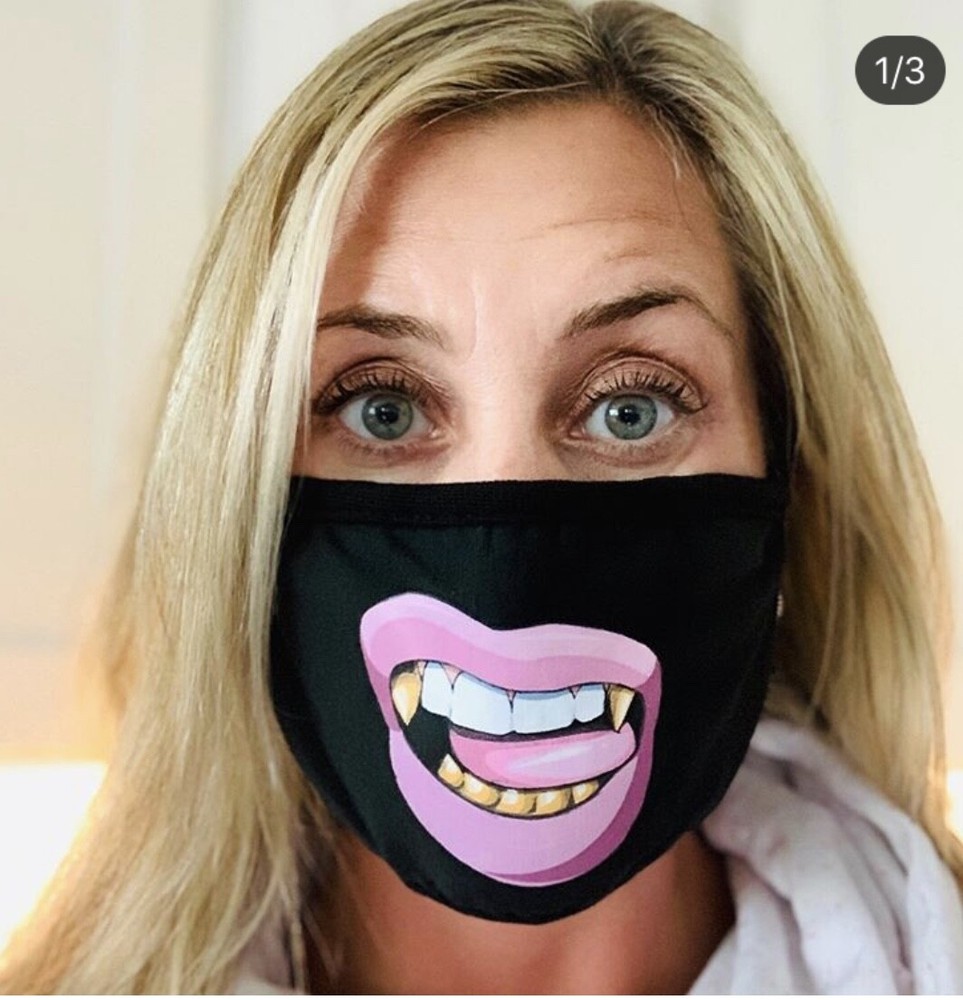 Girly Grill Pink Face Mask