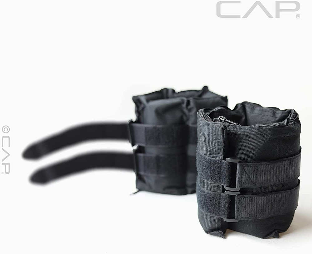 20lbs Adjustable Arm Leg Weights Wrist Ankle Exercise Gym Workout Training Black