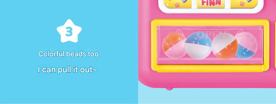 Pinkfong Bebefin Singing Vending Machine LED Light Play Set Kid Interactive Toy