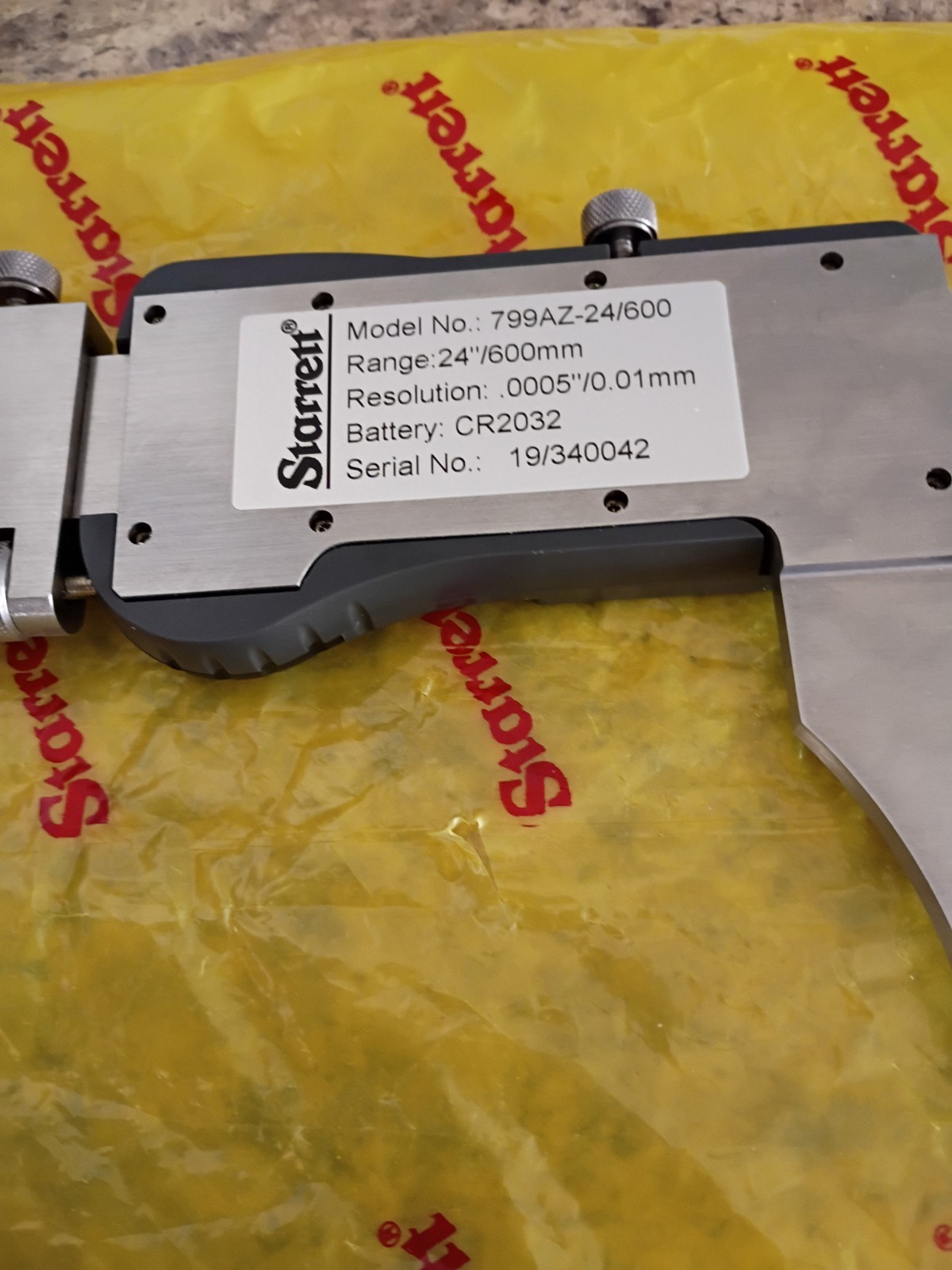Starrett 799- 24"/600 Electronic Caliper