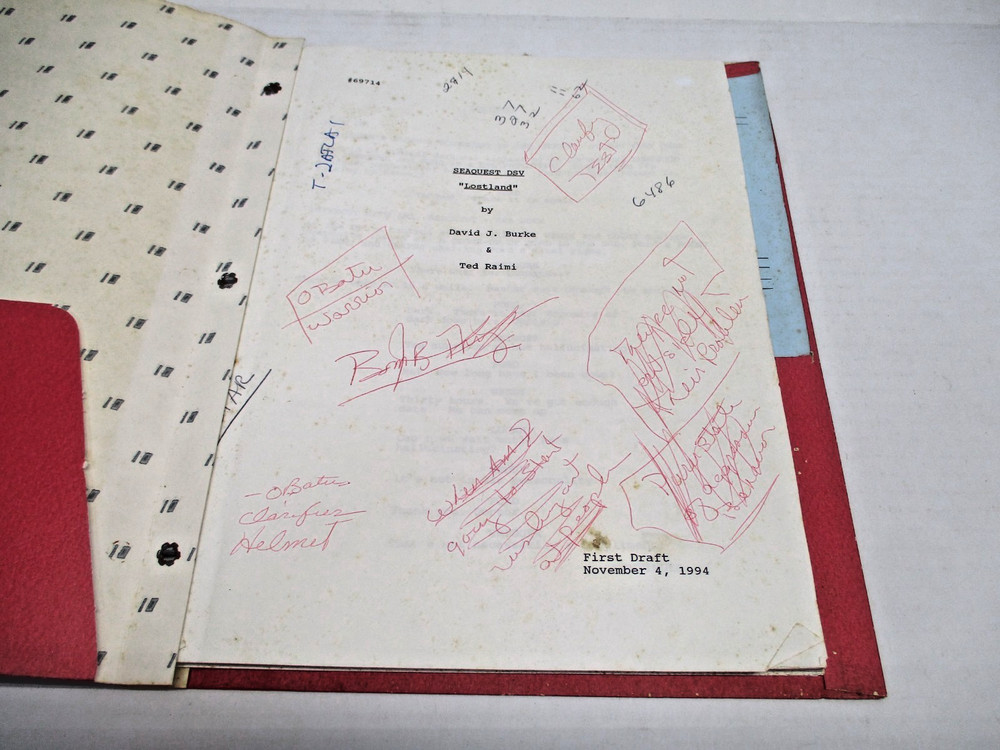 Original 1994 SEAQUEST DSV First Draft Script w/ Notes LOSTLAND # S2/E12 CM6074