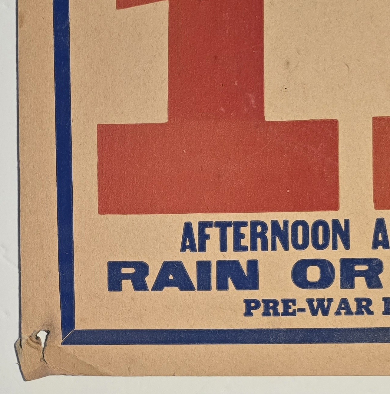 Vintage 1940s Lee Bros Circus Poster Jeffersonville NY 14" X 22" New York 1947