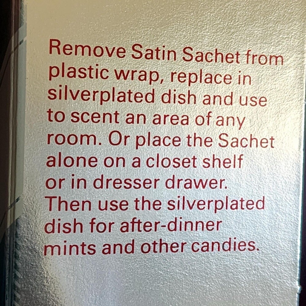 Vintage 1978 Avon Hudson Manor Coll.Silverplated Dish & Ariane Sachet NOS