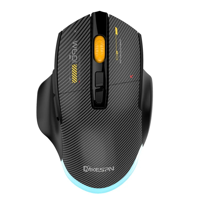 MKESPN Wireless Gaming Mouse 2.4G Bluetooth 12800DPI RGB Macro Programmable