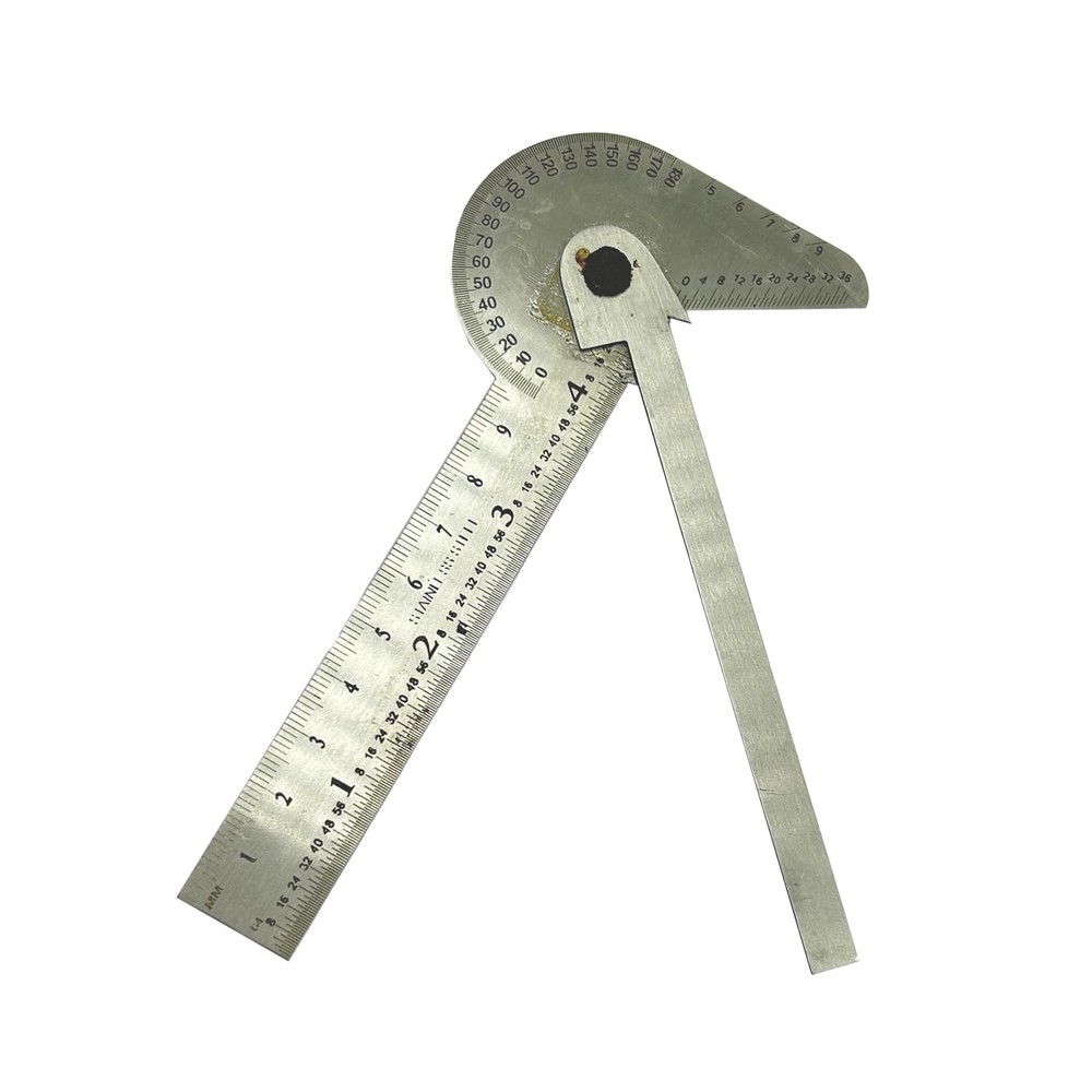 Multi-Purpose Protractor Square Rule Centre Finder Divider Drill Point Gauge ...