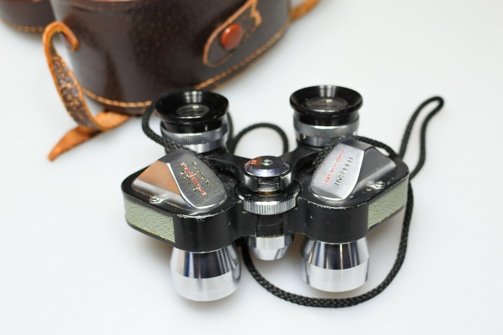 VINTAGE TELESAR 6X25 EXTRA WIDE ANGLE BINOCULAR W/CASE L@@K