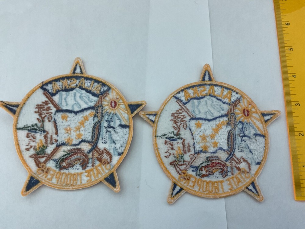 Alaska State Troopers collectable Patch Set 2 pieces,tracking and insured