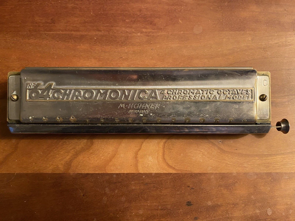 64 Chromonica Hohner Harmonica Professional Model 4 Octaves with Box