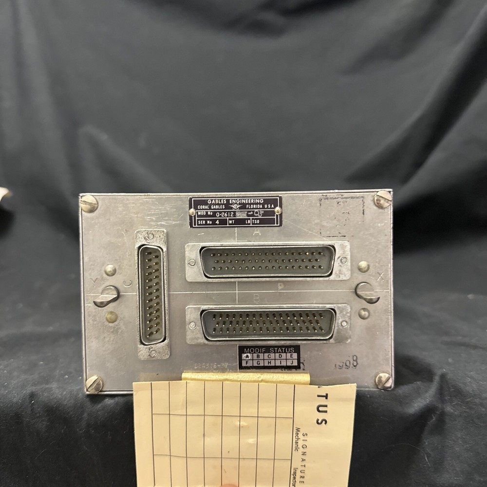 Comm/Nav Panel; G-2612-03; 4; SERVICEABLE