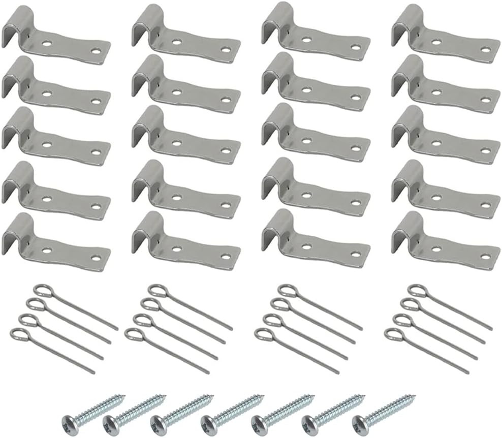 20 Pack Sofa Zig Zag Spring Repair Brackets, Sofa Spring Repair Kit Includes All