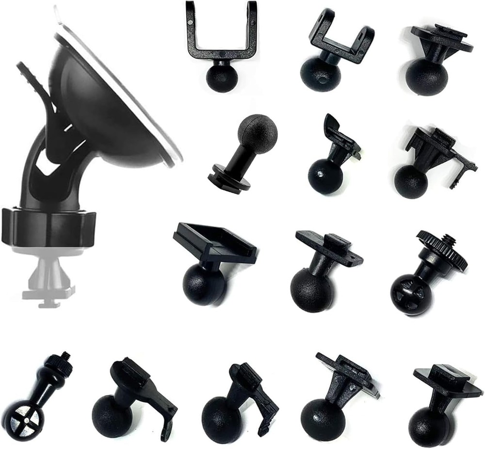 Versatile 360° Dash Cam Mount with 14 Removable Joints for Ultimate Flexibility