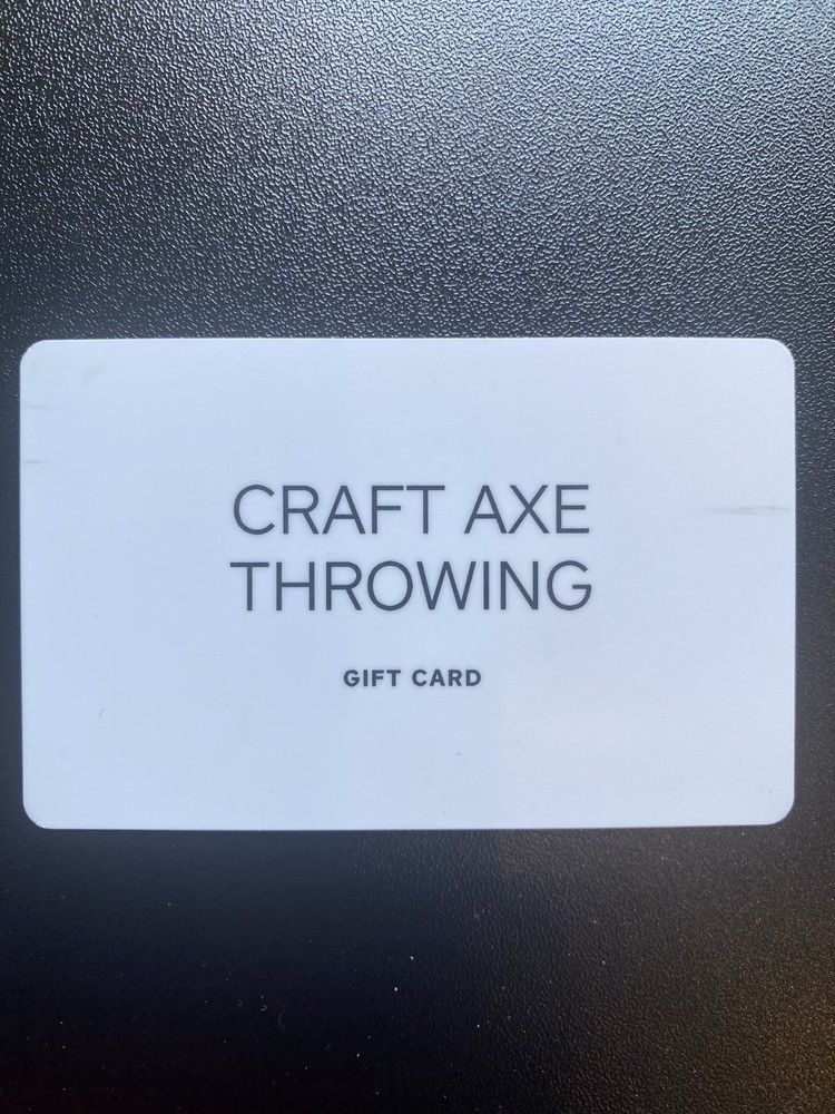 Craft Axe Throwing Gift Card
