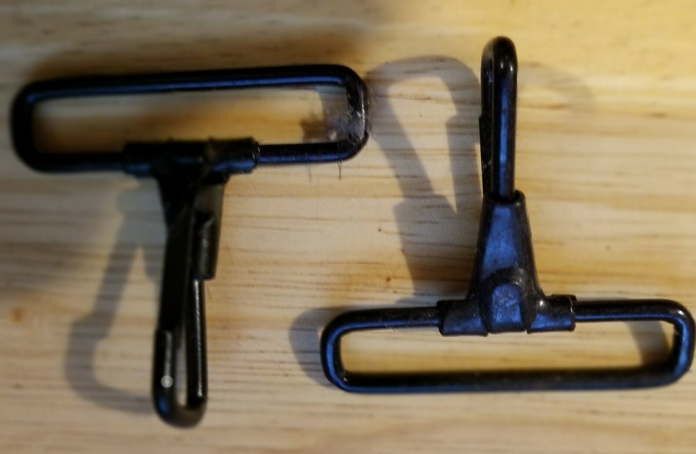 2 Inch Black Plated Metal Fixed snap hook