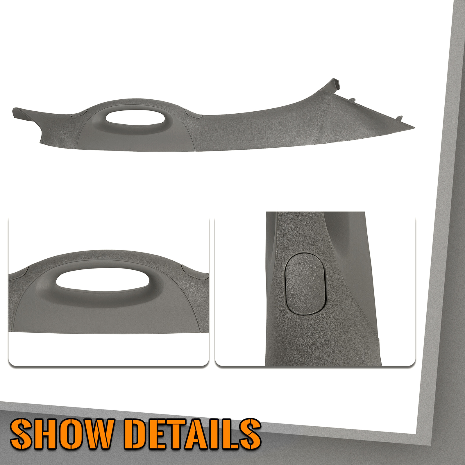 Front A Pillar Trim Handle Fit For Ford F150 F-150 2004-2008 Gray Passenger Side