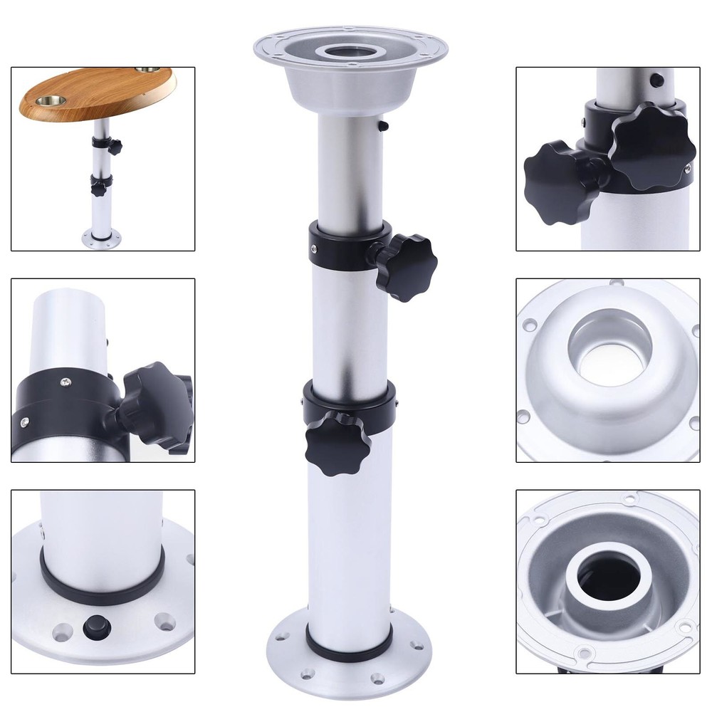 3-Section Pedestal Table Base Adjustable Table Pedestal Stand Height Adjustable