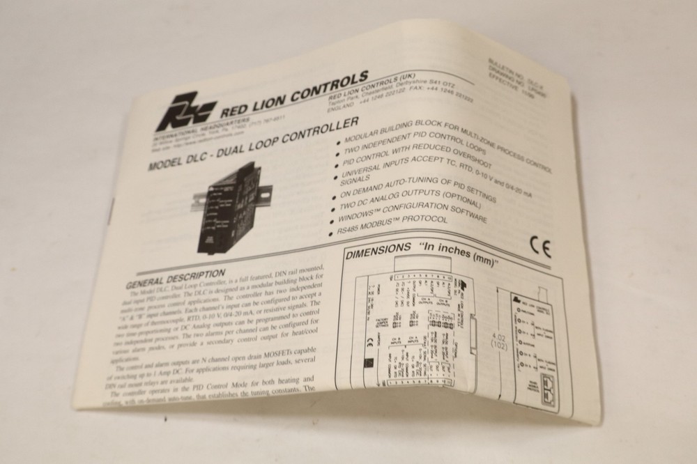 Red Lion DLC00000 Temperature Control W/ Manual