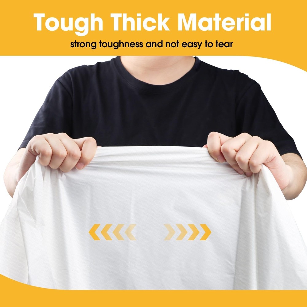 Niuara White Plastic Table Cloth - 50 Pack 54" × 108" Rectangle Disposable