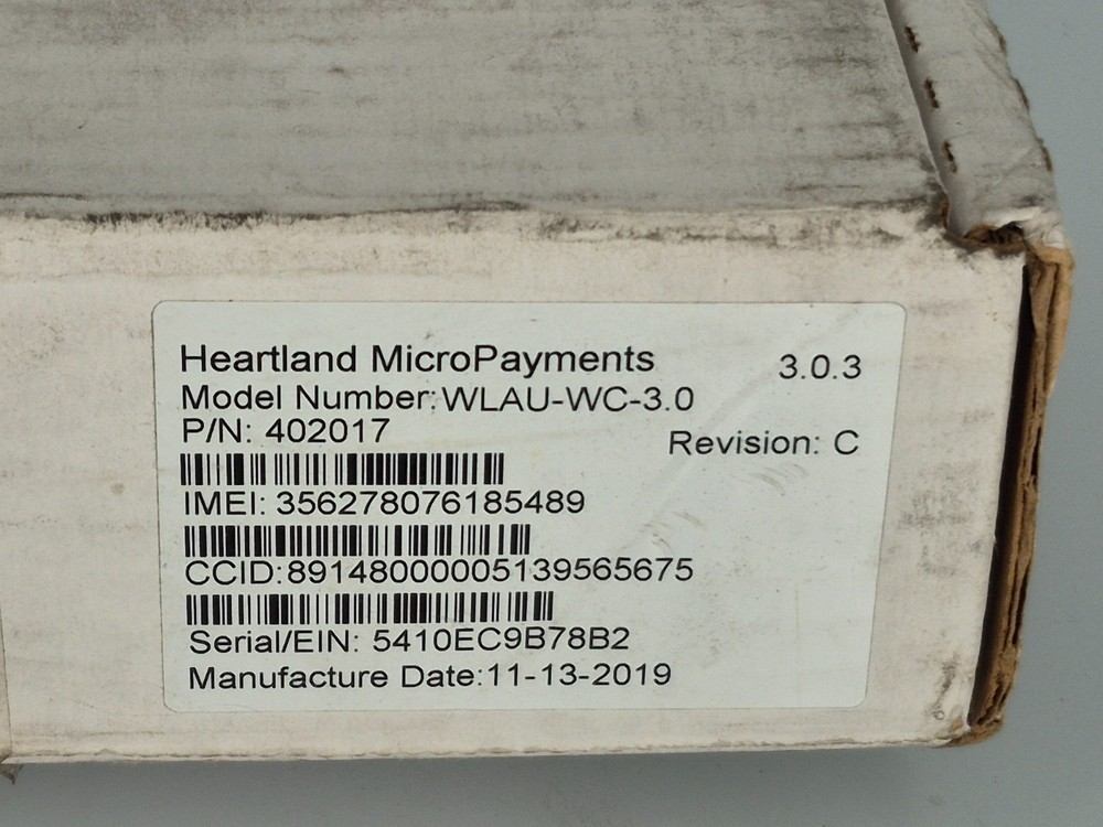 HEARTLAND WLAU-WC-3.0 – Laundry Card Reader / Payment Interface