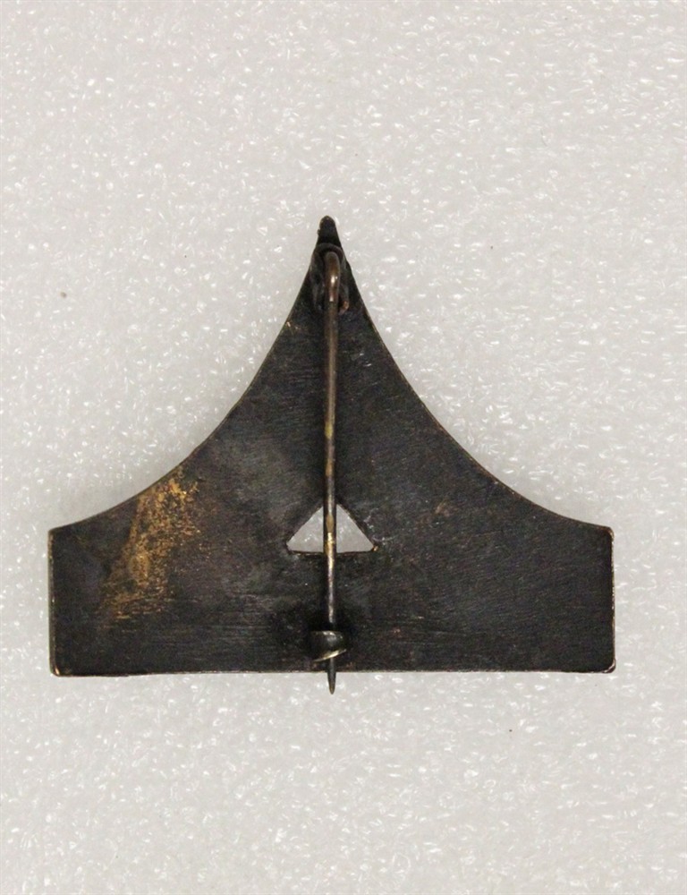 Enlisted Army Rank Pin 20125: QM Sergeant - c.1890's, bronze, pin back