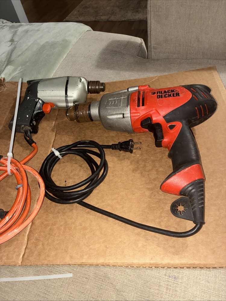 1-1/2”  Black &Decker 601 Variable Speed Hammer Plus 1/4” Speed Drill