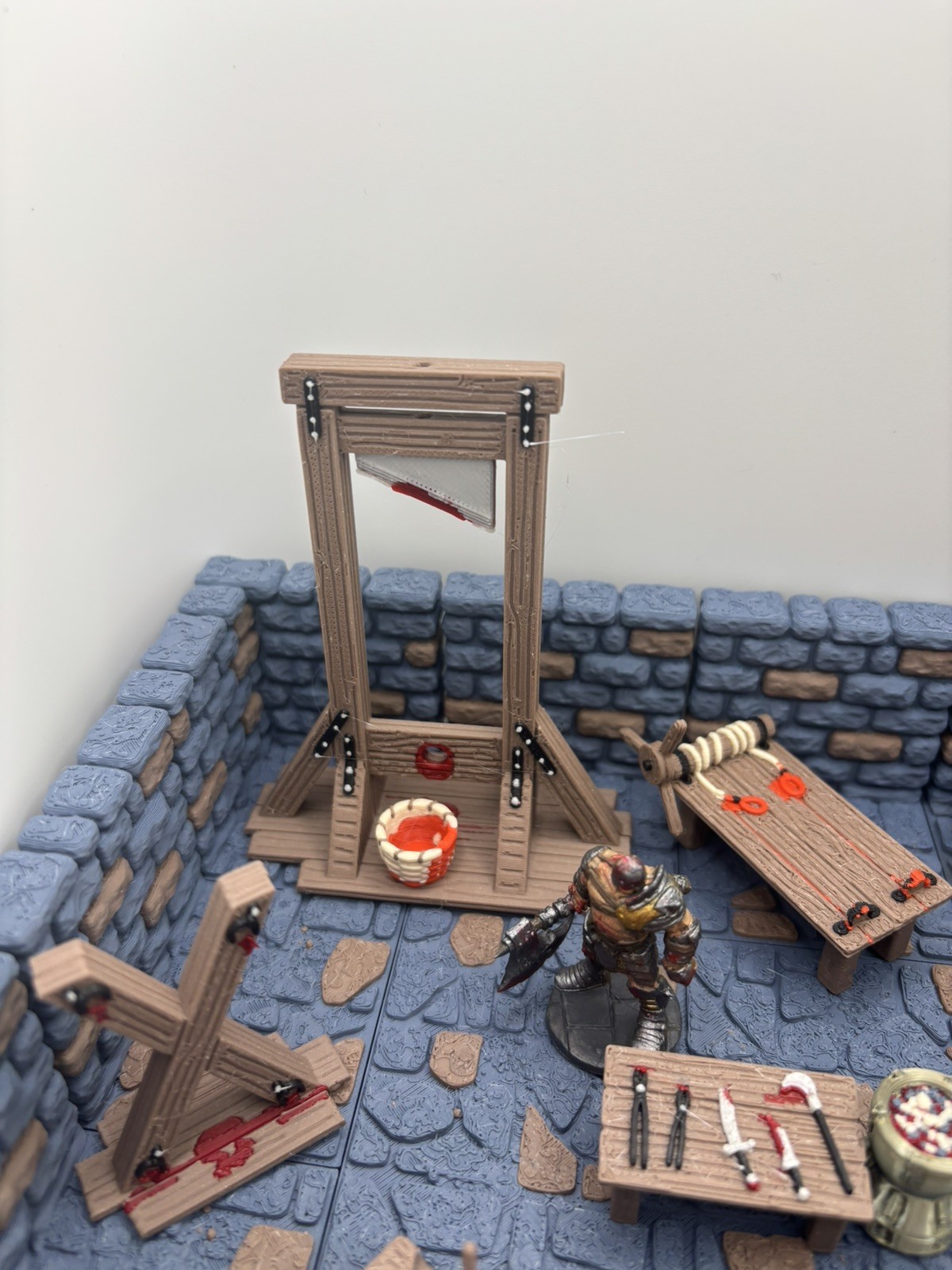 Torture Chamber Furniture Set 28mm Tabletop RPG Dungeon Terrain