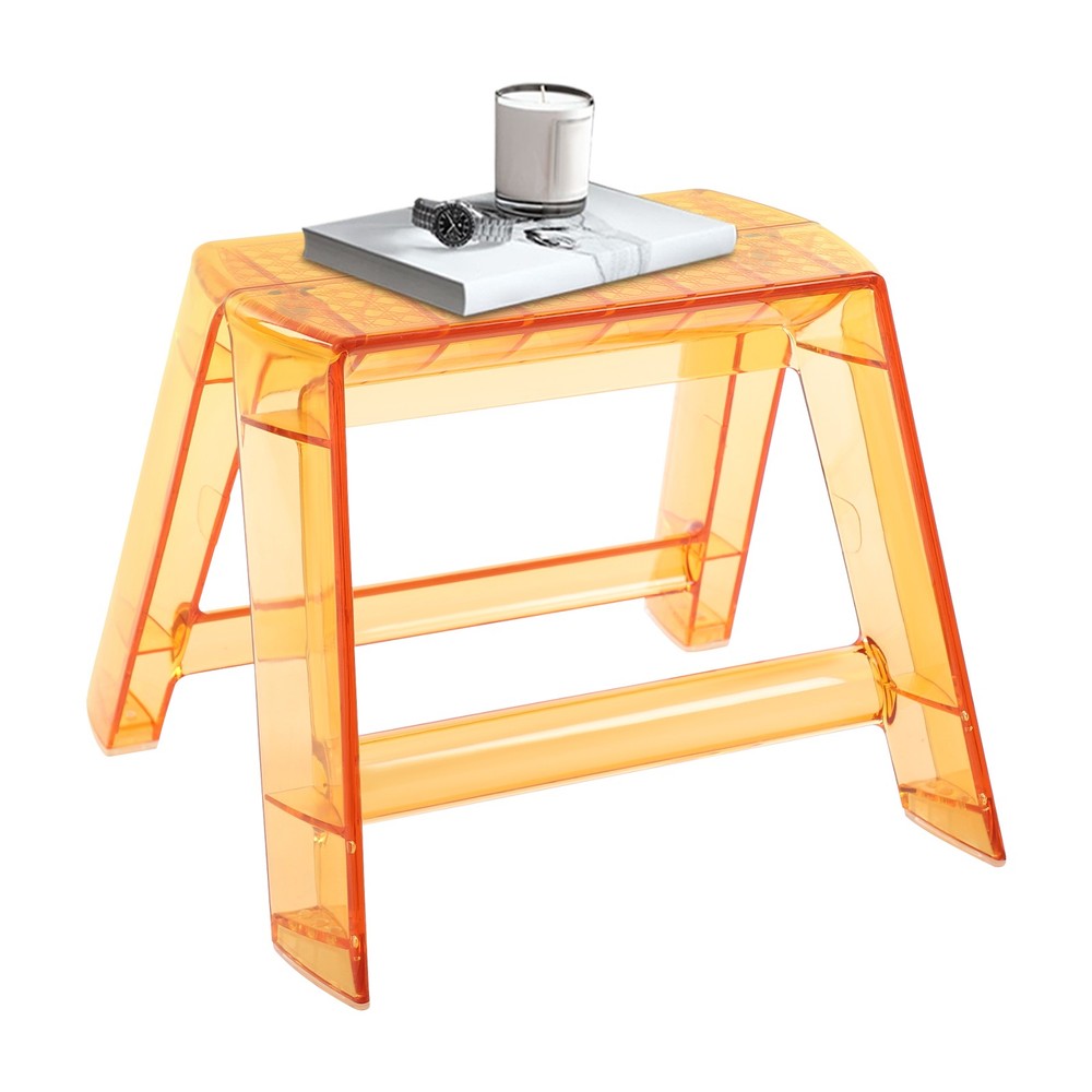 Modern 2 Steps Protable Step Ladder Step Stool Clear Stool for Indoor Outdoor