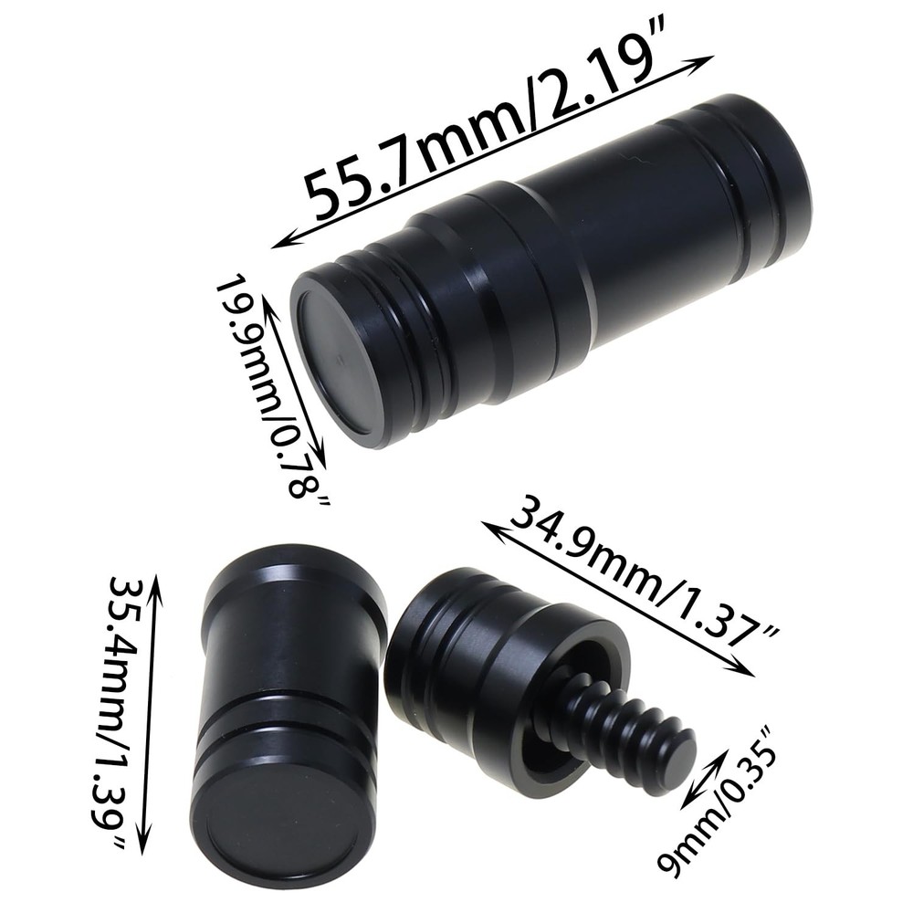 DGZZI 3/8-10 Teeth Billiard Cue Plastic Connection Protector Set Billiard Cue...