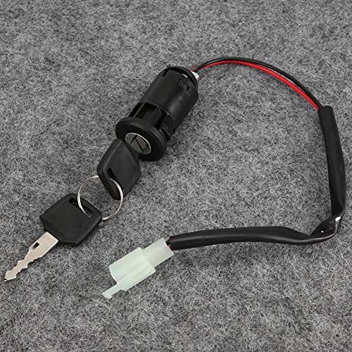 Ignition Switch Key Set, 2 Positions On and Off, Plastic, Direct Replacement,