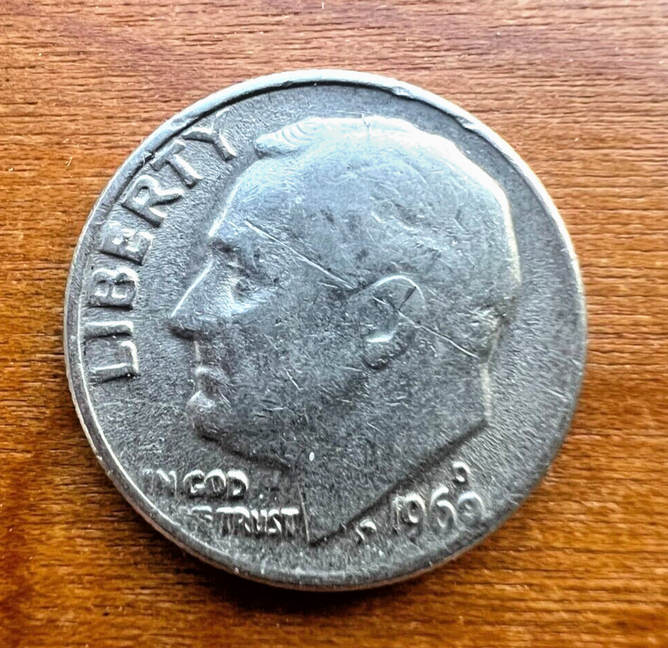 1969 Dime D Mint Mark- Date Errors - Off Center Strike