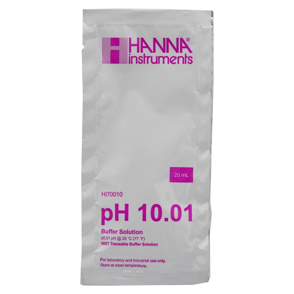 pH 10.01 Calibration Buffer 20 ml (Single Pack) - Hanna Instruments