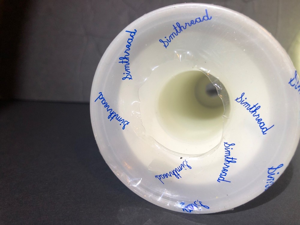 Embroidery Thread 5500 Yards White 001 100% Polyester