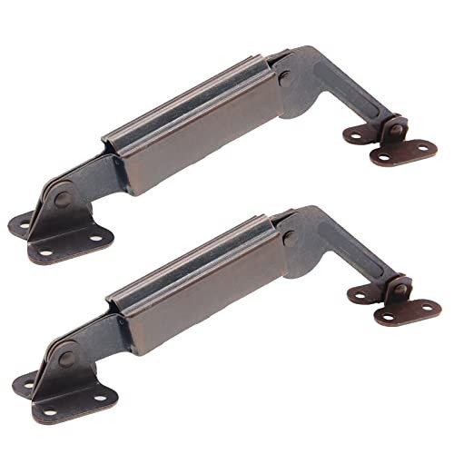 Spring Lid Support Hinge, 2Pcs Left Right Lid Support Hardware Hinge for Box,