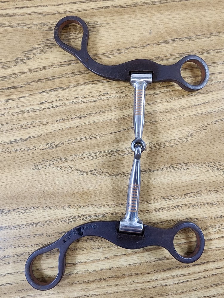 Classic Equine BitLogic 7-1/2" Rasp Design Ported Chain Bit