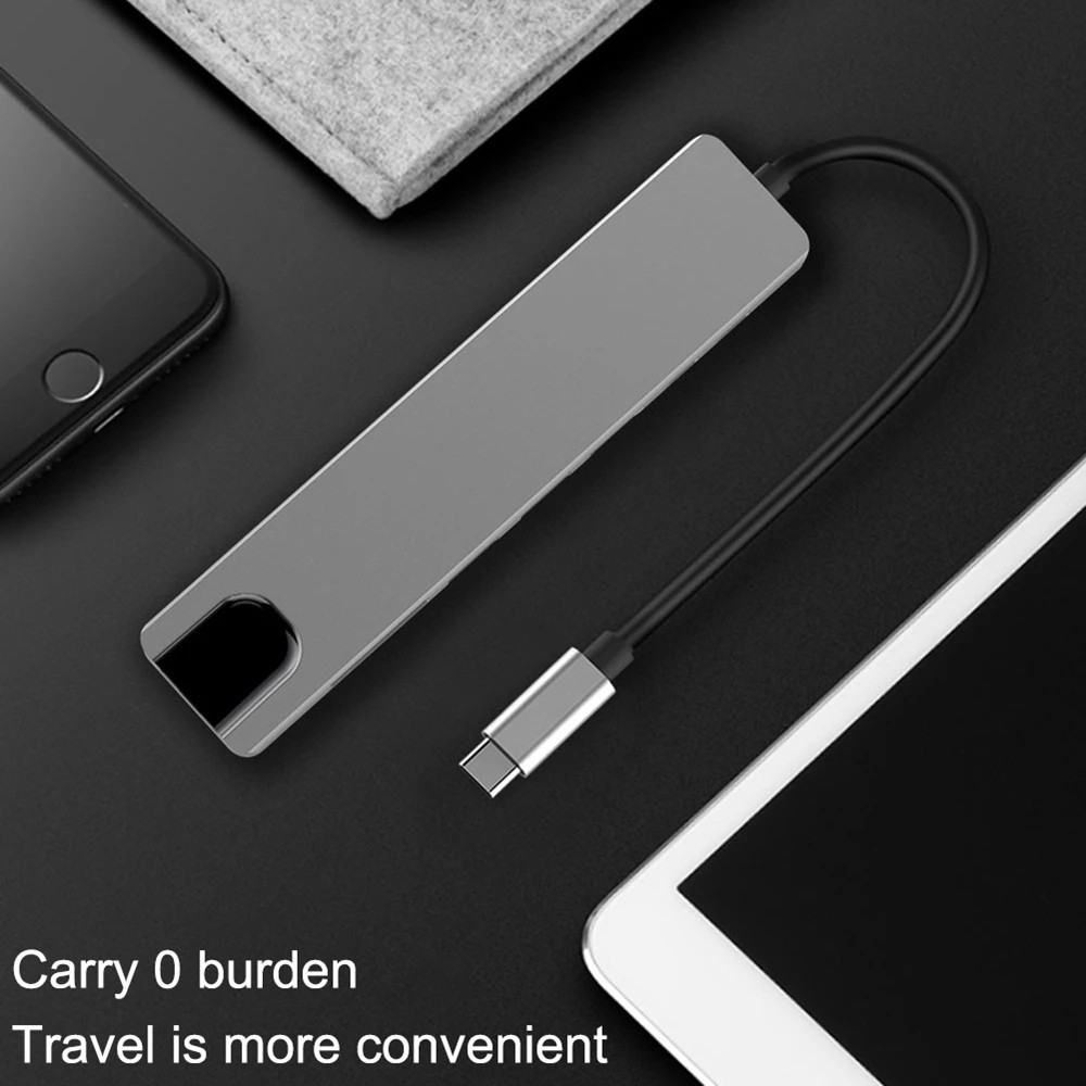 USB C Hub Multiport HDMI 4K Ethernet PD 100W USB 3.0 Adapter