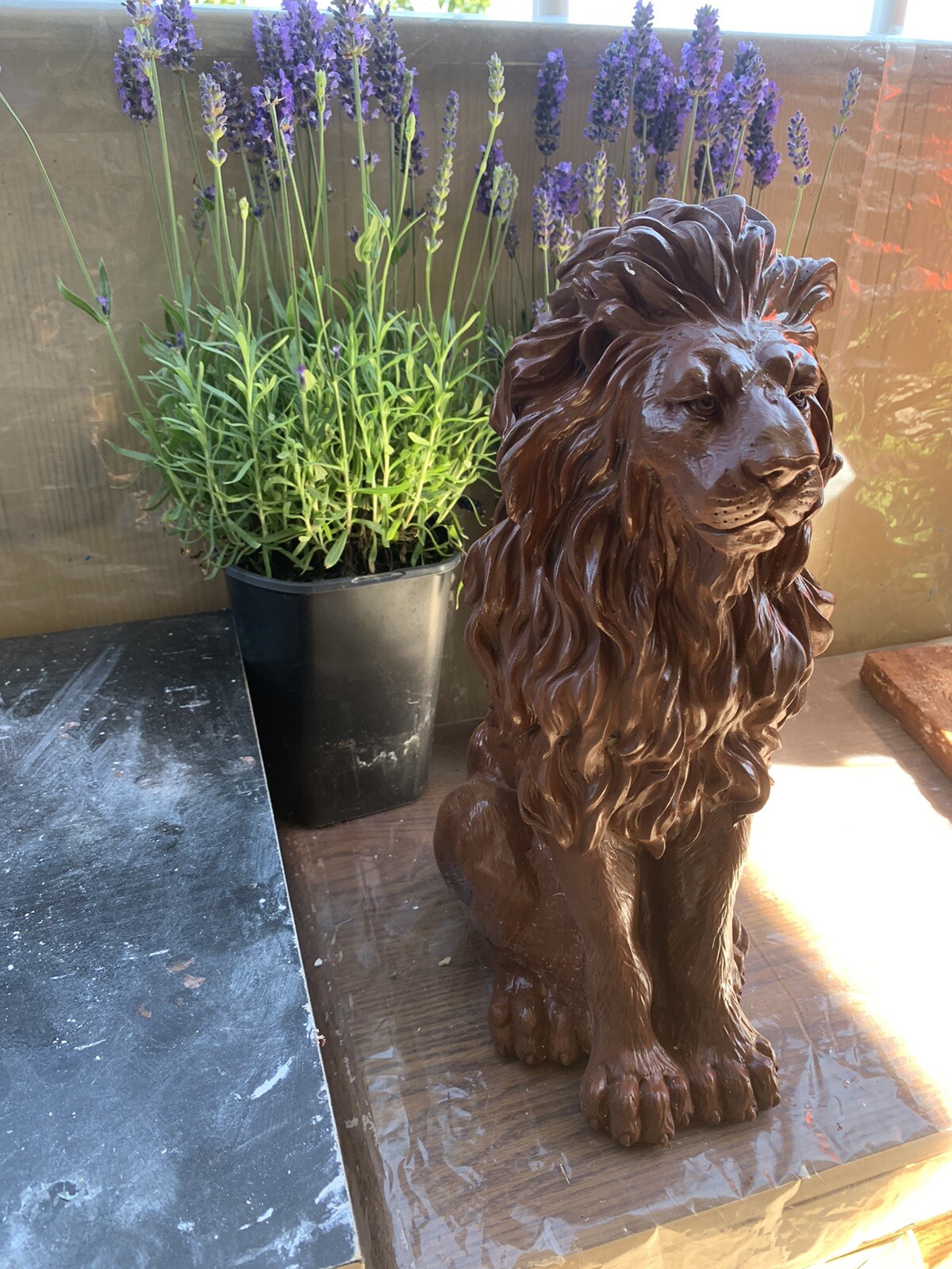 LATEX RUBBER MOLD Only YKM-L5014 Lion H. 16” Casing Sold Separately Made In USA