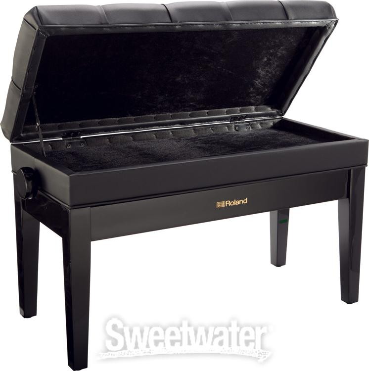 Roland RPB-D500PE Adjustable Duet Piano Bench - Polished Ebony